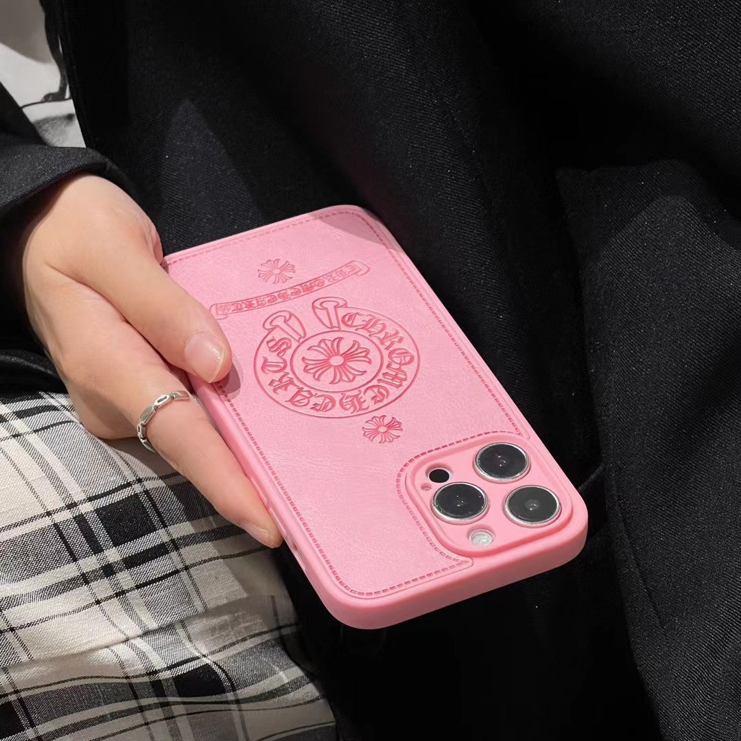 New Chrome Hearts Leather iPhone Case