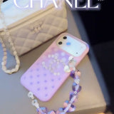 Lavender Crystal Chain iPhone Case