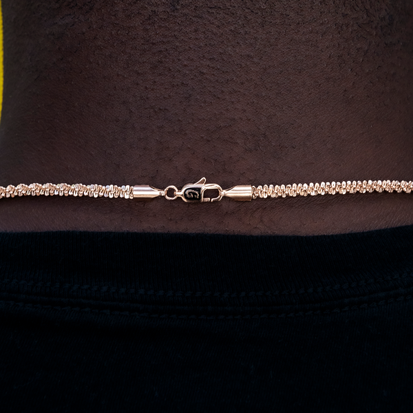 Popcorn Chain in Rose Gold- 4mm