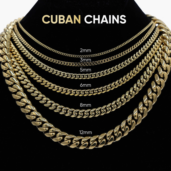 Miami Cuban Link Chain in Rose Gold- 8mm