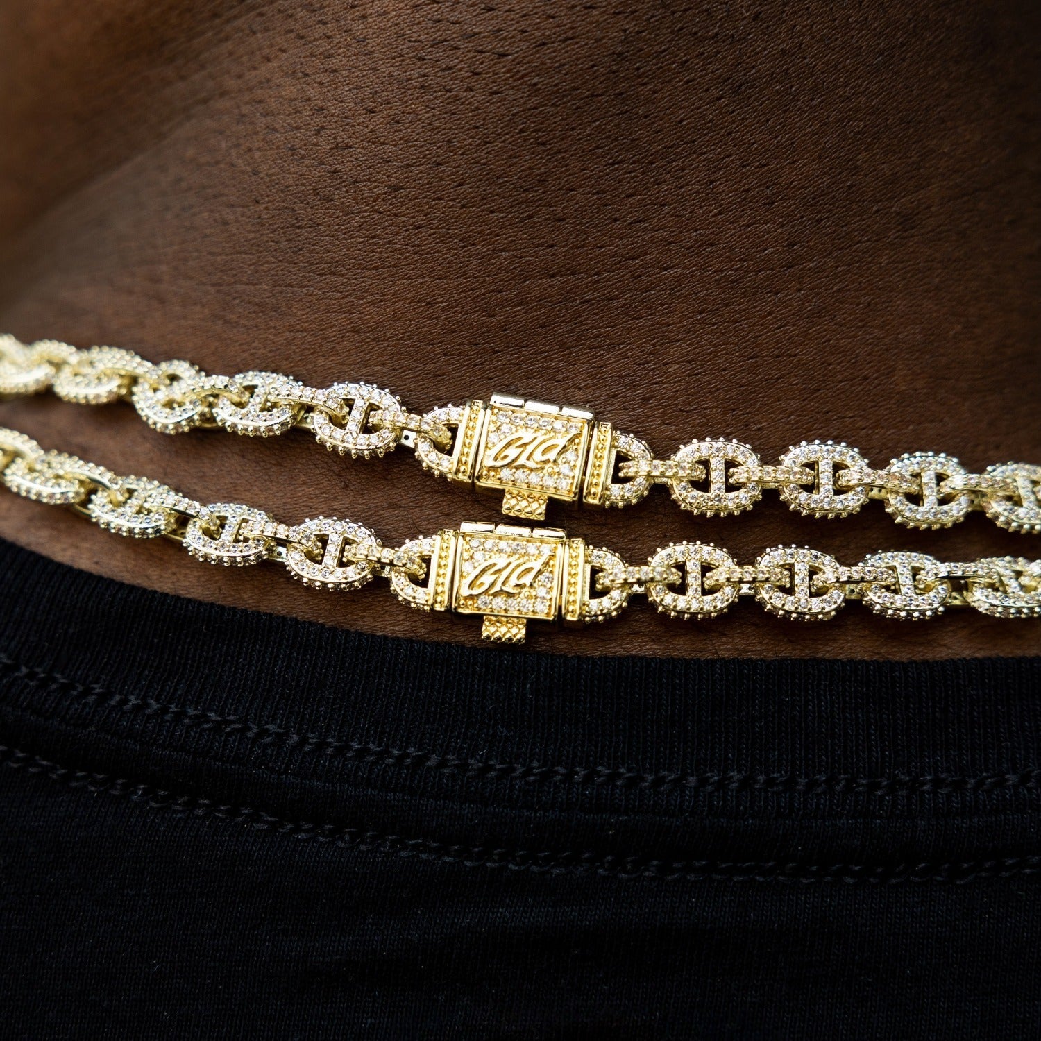 Micro Valentina Chain in Yellow Gold - 7mm