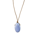 Blue Lace Agate Pendant Necklace