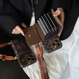 Classic Letter Crossbody Card Holder iPhone Case
