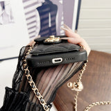 Crossbody Metal Buckle Leather iPhone Case