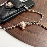 Crossbody Metal Buckle Leather iPhone Case