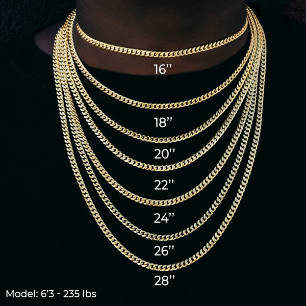 South Beach Cuban Chain in Black - 8mm