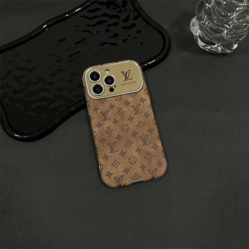 Classic Letters Leather iPhone Case