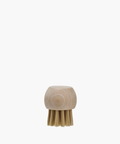 Wooden vegetable brush with a round, smooth handle and stiff, short bristles. The minimalist design conveys simplicity and functionality. | SW Home
