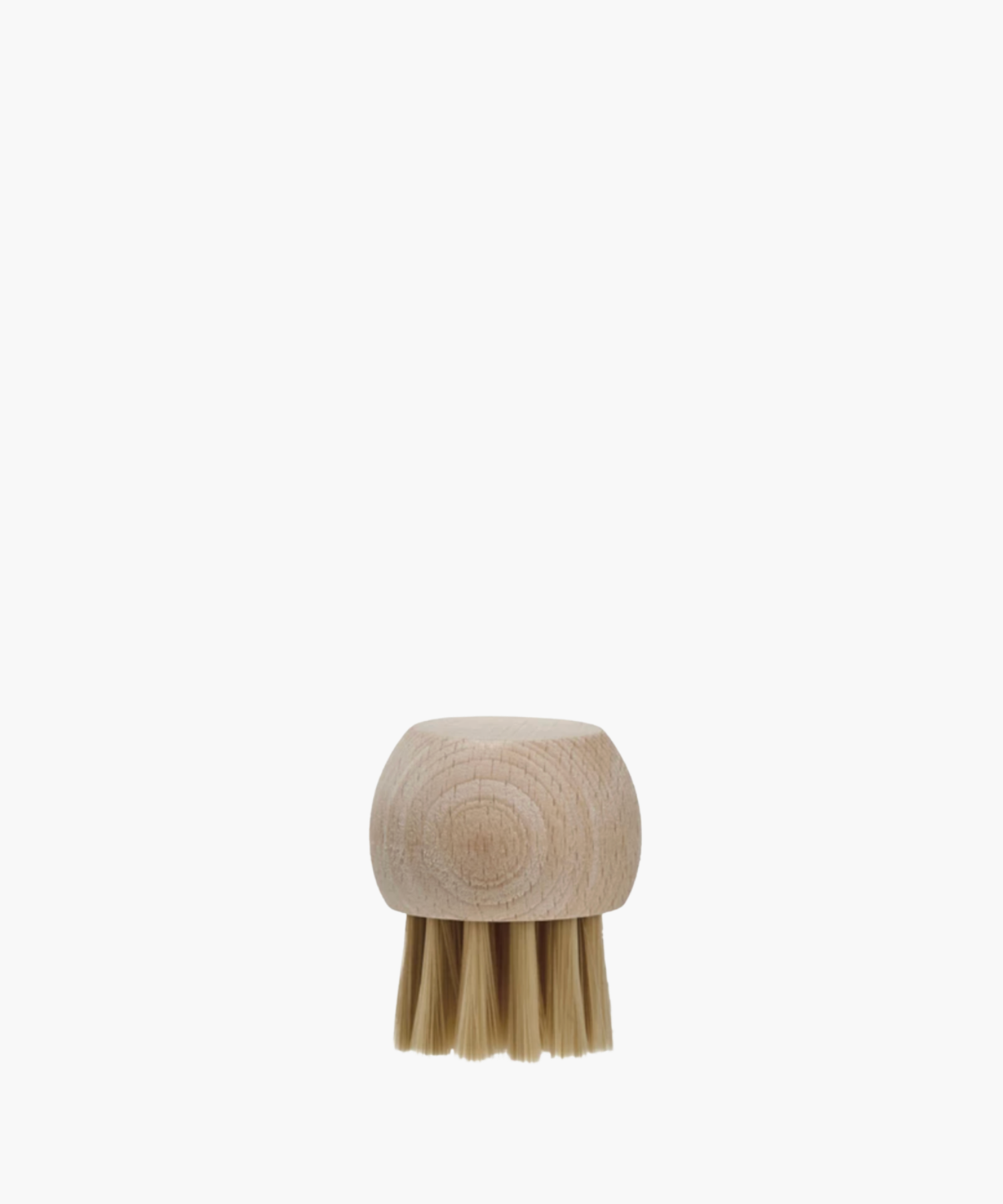 Wooden vegetable brush with a round, smooth handle and stiff, short bristles. The minimalist design conveys simplicity and functionality. | SW Home