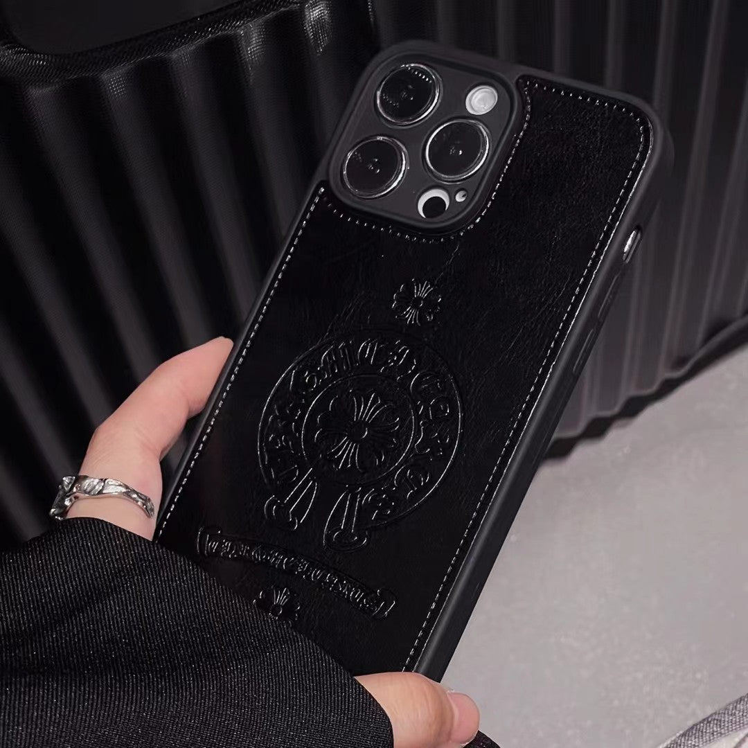 New Chrome Hearts Leather iPhone Case