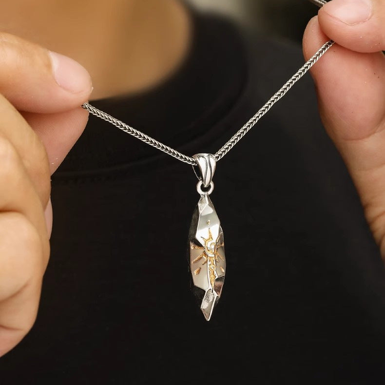 Vintage Wishing Stone Pendant Necklace