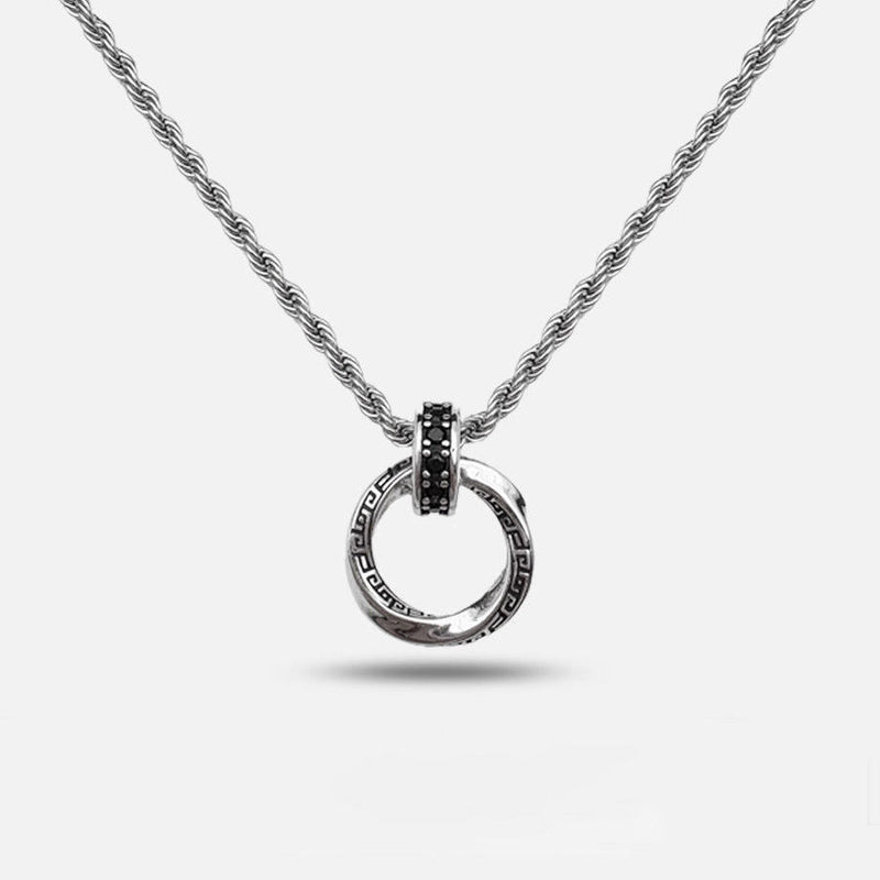 Möbius Loop Pendant Necklace