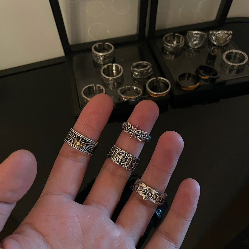 Vintage Adjustable Statement Ring Collection