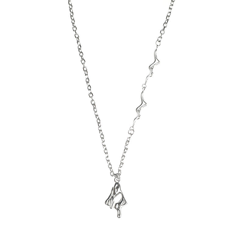 Irregular Lava Pendant Necklace