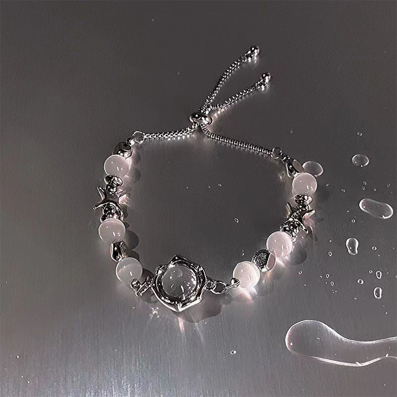 Cat-Eye Reflective Beaded Bracelet Collection