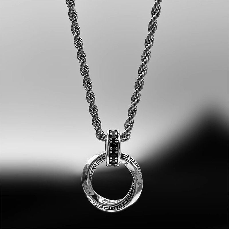 Möbius Loop Pendant Necklace
