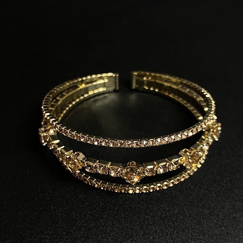 Vintage Morgath Triple-Layer Gold Bangle