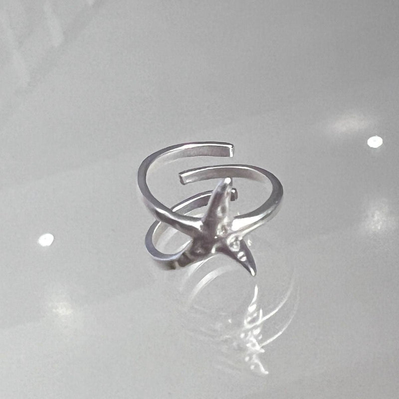 Vintage Starfish Adjustable Ring