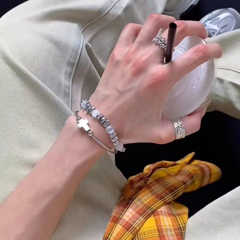 Cross and Cat-Eye Bracelet Collection