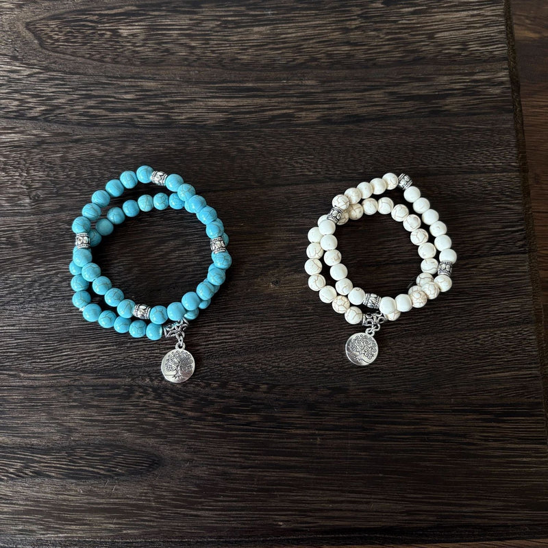 Vintage Turquoise Evergreen Bracelet Set