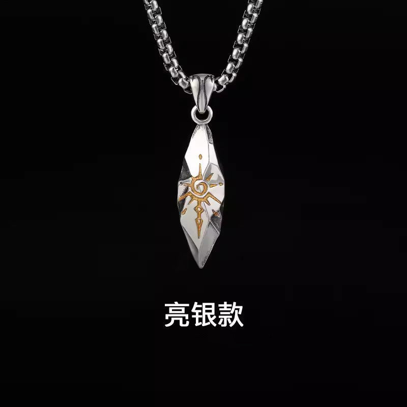 Vintage Wishing Stone Pendant Necklace