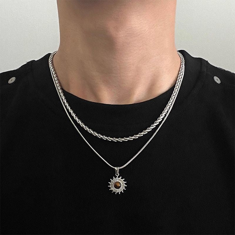 Sunburst Layered Necklace Collection