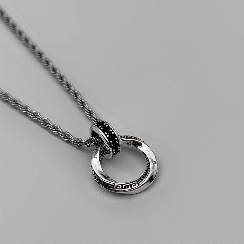 Möbius Loop Pendant Necklace
