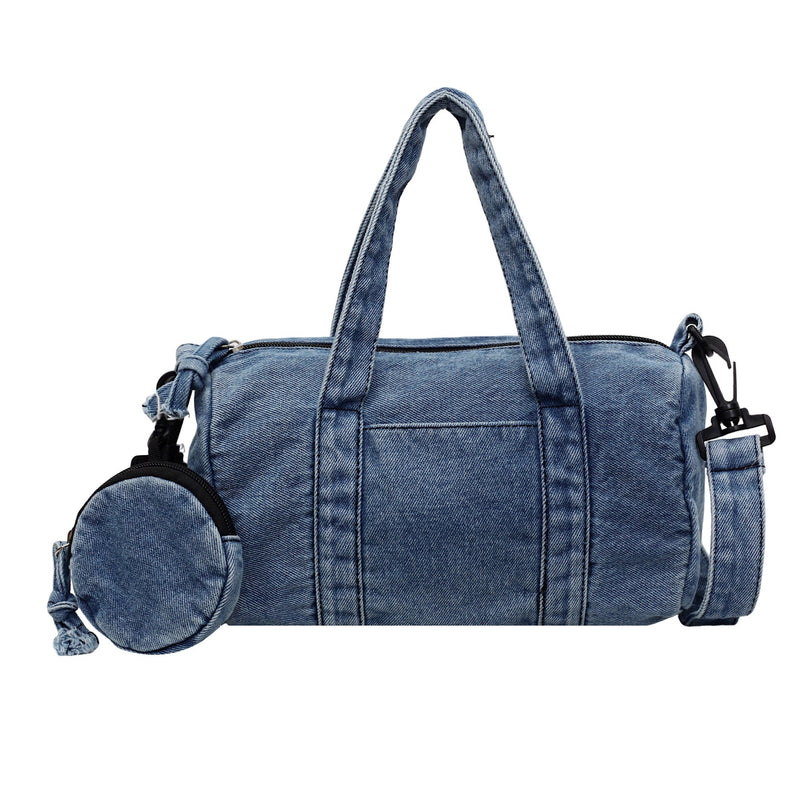 Retro Denim Messenger Bag for Women - Large Capacity Casual Shoulder Bag