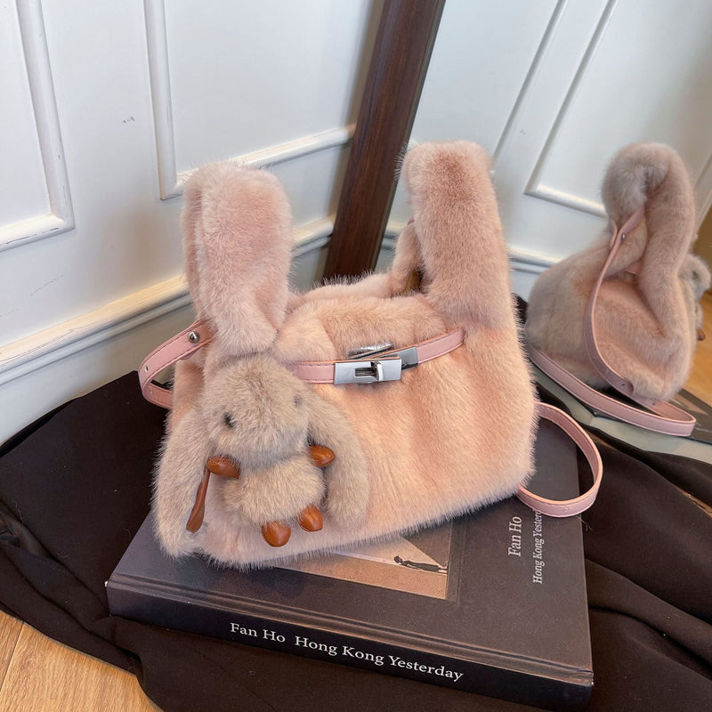 Furry Bag Vest Casual Fashion Handbag Plush Niche