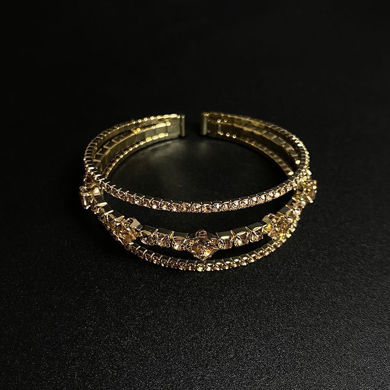 Vintage Morgath Triple-Layer Gold Bangle