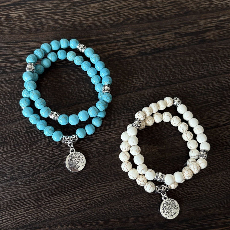 Vintage Turquoise Evergreen Bracelet Set