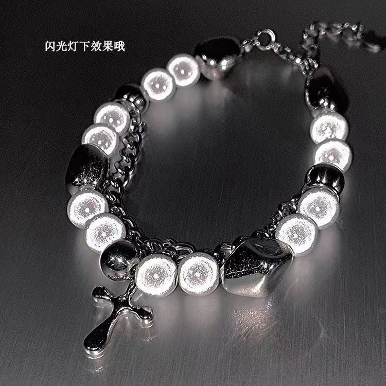 Cat-Eye Reflective Beaded Bracelet Collection
