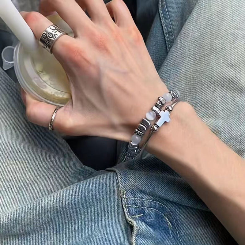Cross and Cat-Eye Bracelet Collection