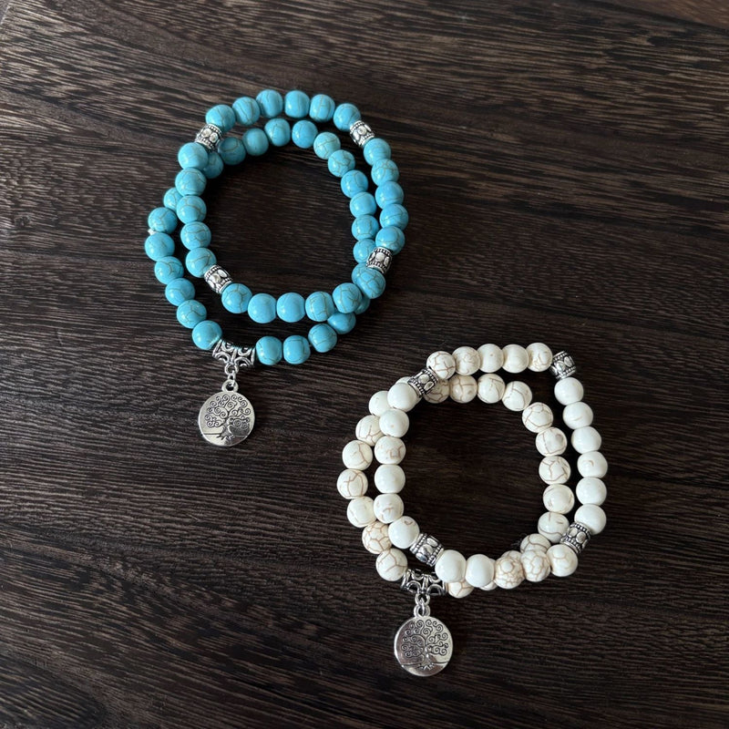 Vintage Turquoise Evergreen Bracelet Set