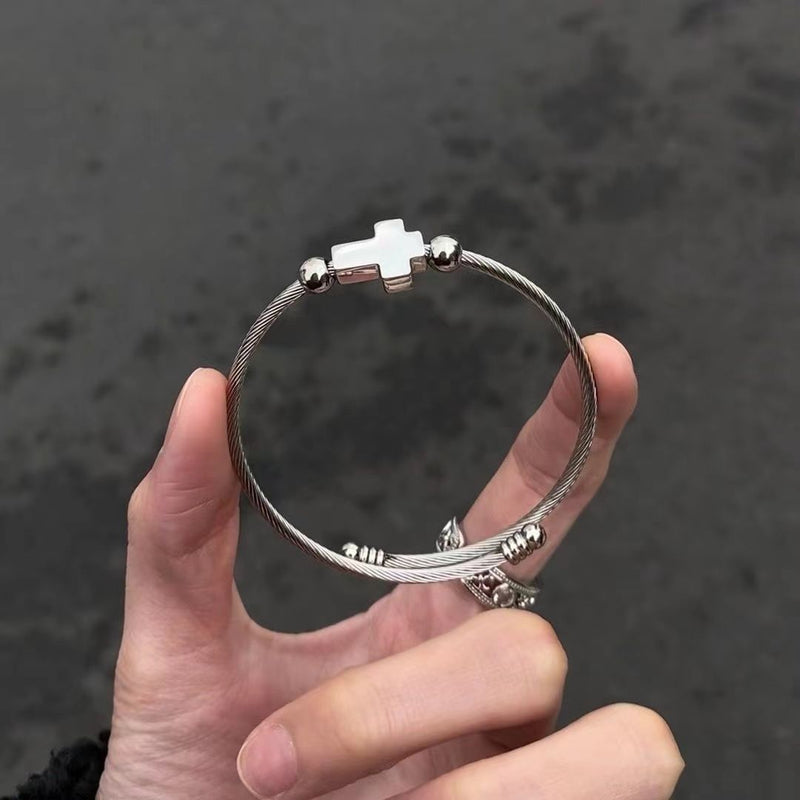 Cross and Cat-Eye Bracelet Collection