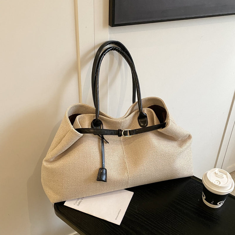Vintage Denim Large Capacity Tote Bag for Women