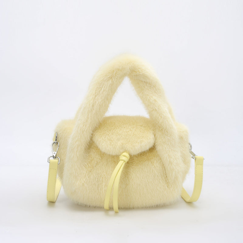 Versatile Portable Small Bag - Simple Plush Fashion Shoulder Bag