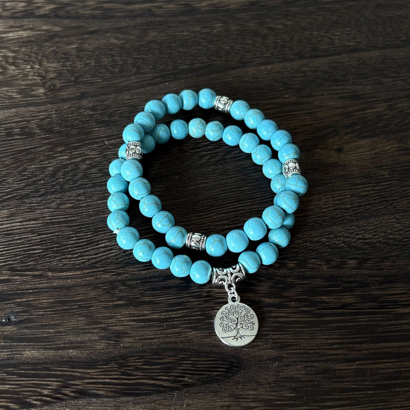 Vintage Turquoise Evergreen Bracelet Set