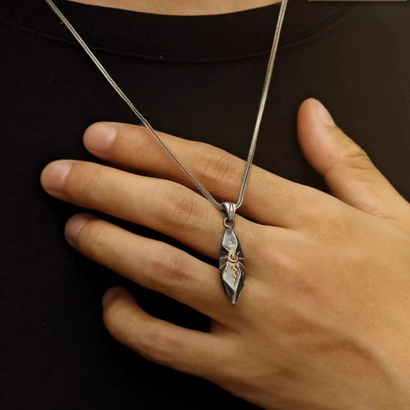 Vintage Wishing Stone Pendant Necklace