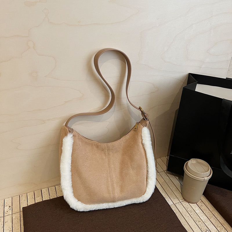 Retro Matte Messenger Bag Large Capacity Casual Shoulder Bag