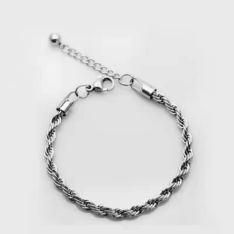 Twisted Cuban Chain Bracelet