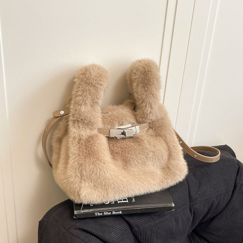 Furry Bag Vest Casual Fashion Handbag Plush Niche