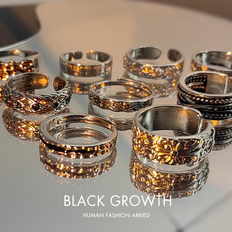 Vintage Symbol Adjustable Ring Collection