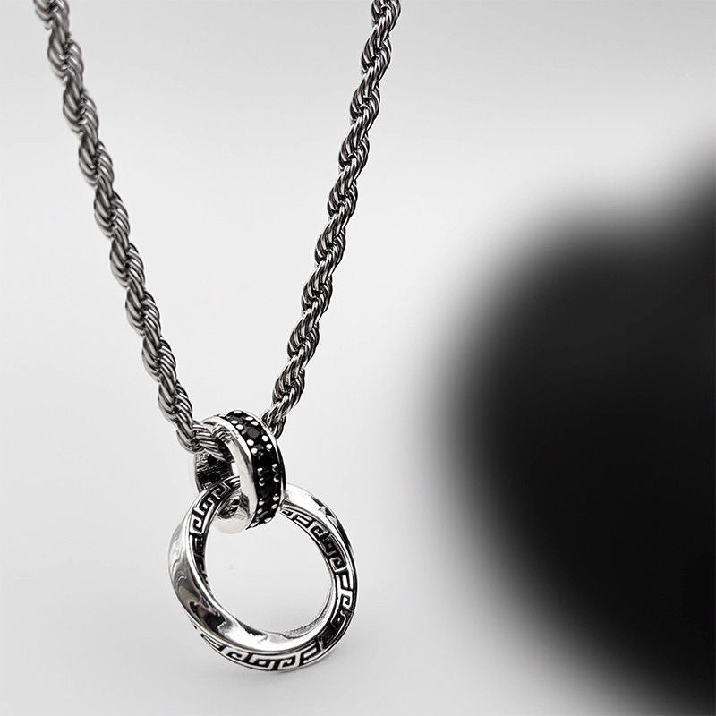 Möbius Loop Pendant Necklace