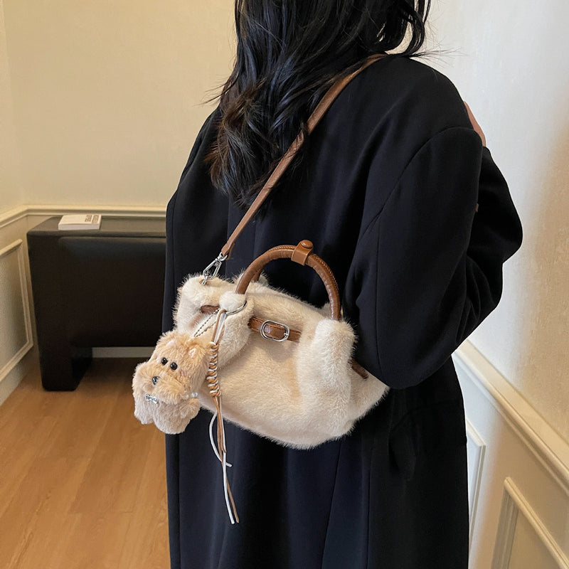 Women's Plush Wool Cloud Cartoon Handbags