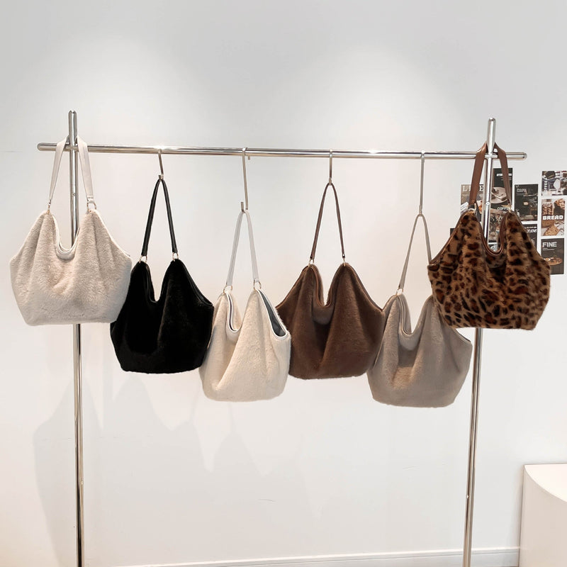 Leopard Print Tote Bag Personalized Multi-Functional Shoulder Bag