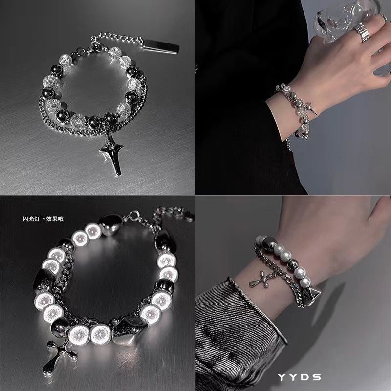 Cat-Eye Reflective Beaded Bracelet Collection