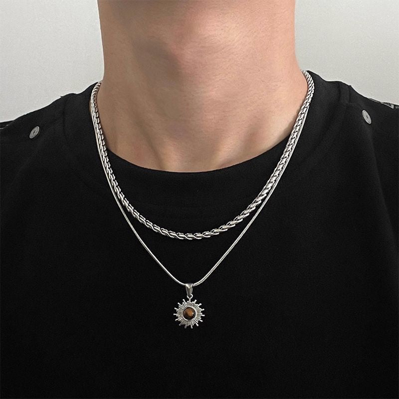 Sunburst Layered Necklace Collection