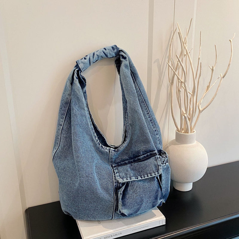 Retro Shoulder Bag - High-End Texture Simple Lazy Wind Commuter Bag