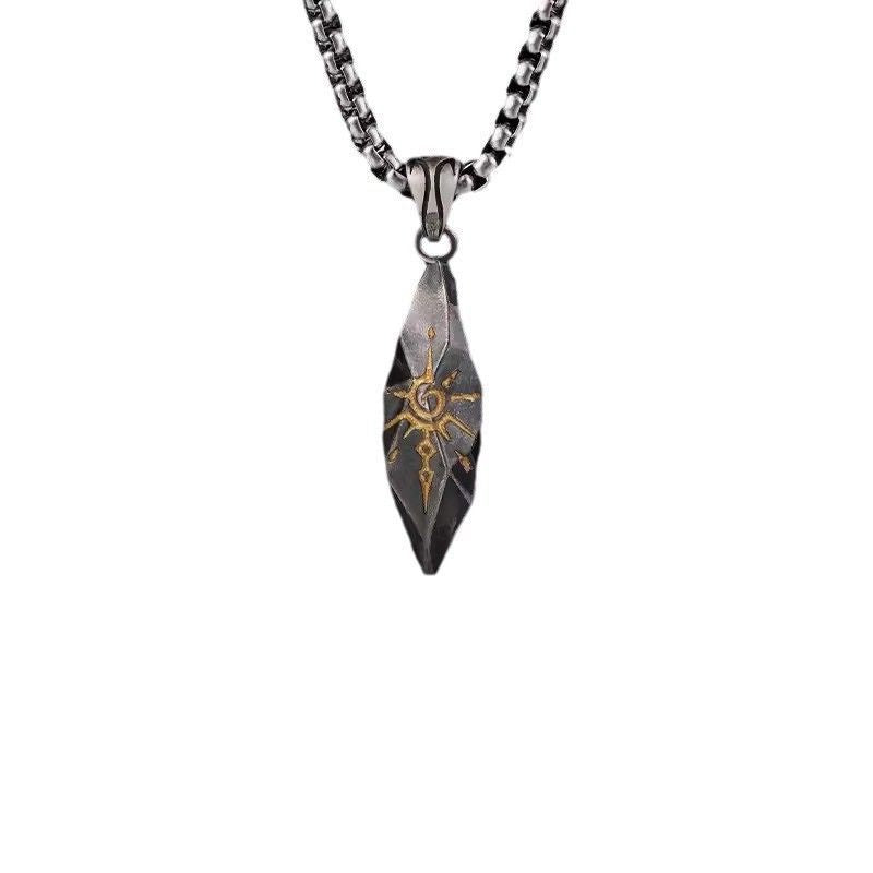 Vintage Wishing Stone Pendant Necklace